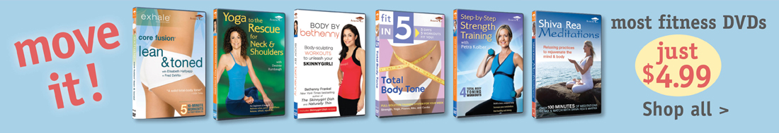 Fitness DVDs for $4.99