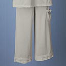 Silver Hoodie and Cropped Pants