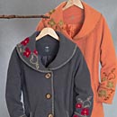 Orchids Fleece Coat