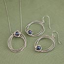 Pearl Flower Necklace and Earrings