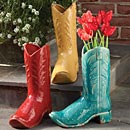 Cowboy Boot Vases