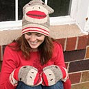 Sock Monkey Mittens 