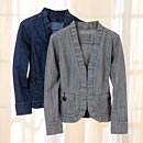 Ruffled Denim Jacket