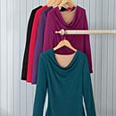 Slimfitter Cowl-Neck Top