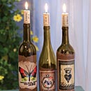 Wine Bottle Candleholders