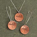 Lucky Penny Necklace and Earrings