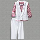 Naples Beach Tee, Vest, and Cropped Pants