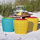 Indoor/Outdoor Basket Stool
