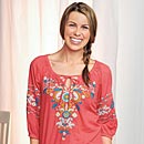 Embroidered Arts and Flowers Shirts