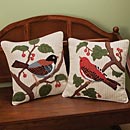 Tufted Bird Pillows