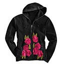 Velour Roses Hoodie