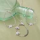 Floating Lotus Necklace and Earrings