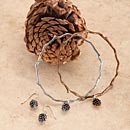 Pinecone Bangles and Earrings