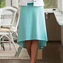 Striped High-Low Skirt