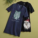 Santa and Night Owl Nightshirts