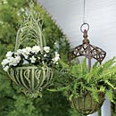 Cast Iron Hanging Planters