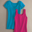 Embrace Me Cap-Sleeve Tee and Long Tank