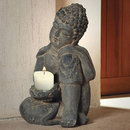 Sitting Buddha Candle Holder