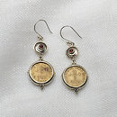 Shiva Coin Earrings