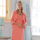 Organic Cotton Ruffle Dress and Shrug