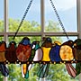 Birds on a Wire Stained Glass
