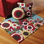 Flower Burst Pillows and Rug