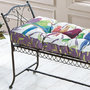 Metal Bench with Cushion