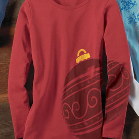 Organic Cotton Ornament Holiday Tee Organic Cotton Ornament Holiday Tee